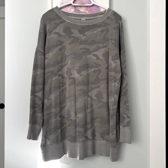 Old Navy Camo Tunic Sweatshirt- M - Picture 1 of 5